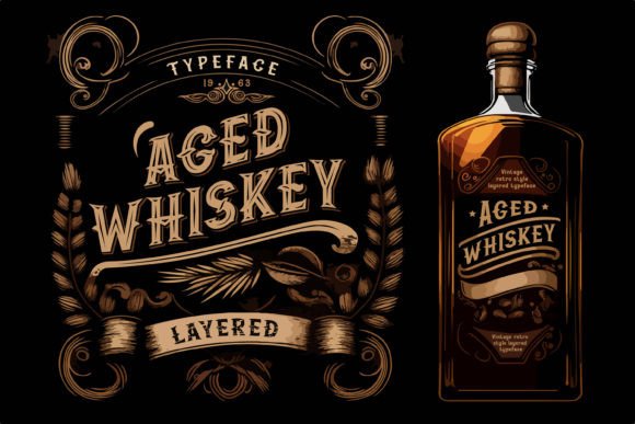 Aged Whiskey: A Display Font with Vintage Soul