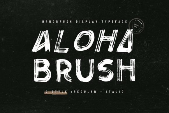 Aloha Brush: A Modern Display Font for Digital Branding