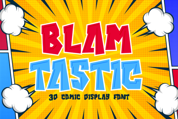Blamtastic: A Comic-Style Display Font That Makes Your Brand Pop