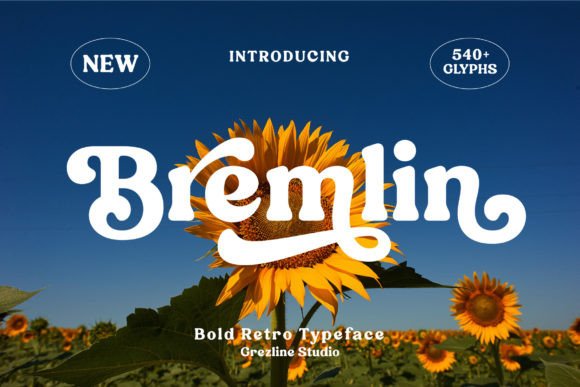 Bremlin: A Bold Retro Display Font for Campaign Impact
