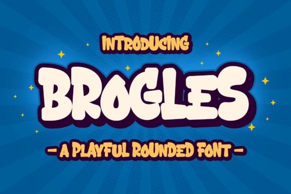 Brogles: A Playful Display Font That Pops on the Web