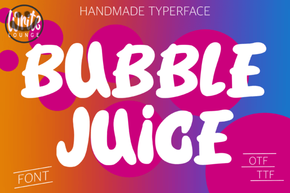 Bubble Juice: A Playful Display Font for Joyful Digital Branding