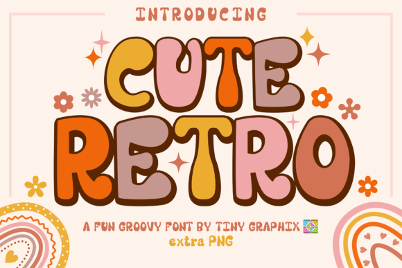 Cute Retro Font: A Playful Display Typeface for Small Business Branding