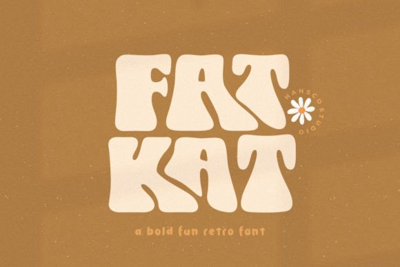 Fat Kat: A Bold Retro Display Font for Handmade Creators