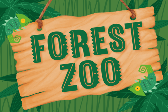 Forest Zoo: A Playful Display Font That Makes Your Brand Memorable