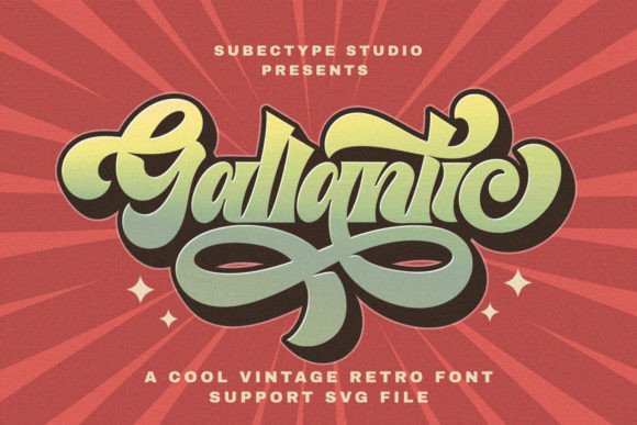 Gallantic: A Bold Retro Display Font for Scroll-Stopping Campaigns