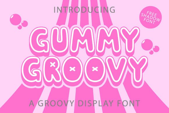 Gummy Groovy: A Playful Retro Display Font for Digital Branding