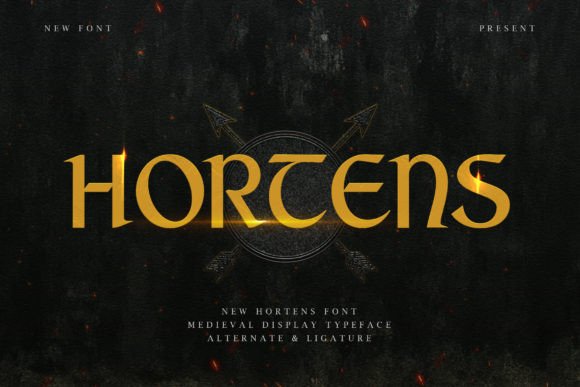 Hortens: A Medieval Display Typeface That Elevates Your Brand