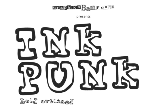 Ink Punk Outlined Bold: A Display Font for Editorial Energy