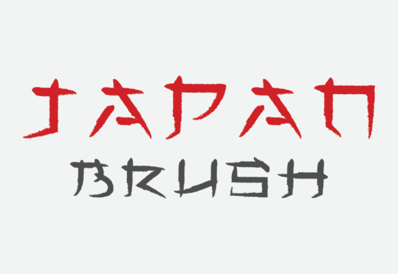 Japan Brush: A Display Font That Feels Like Ink on Rice Paper