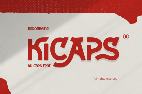 Kicaps: A Bold Display Font That Commands Attention Online