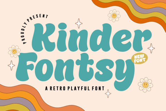 Kinder Fontsy: A Playful Retro Display Font for Makers