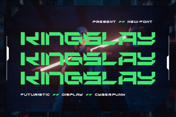 Kingslay: A Futuristic Display Font That Cuts Through the Feed