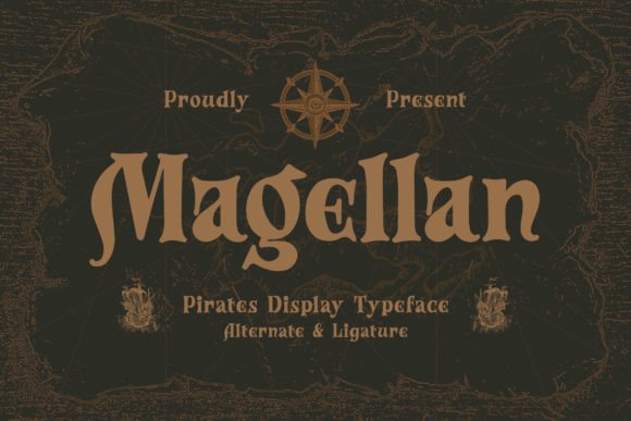 Magellan: A Pirates Display Typeface for Bold Digital Branding