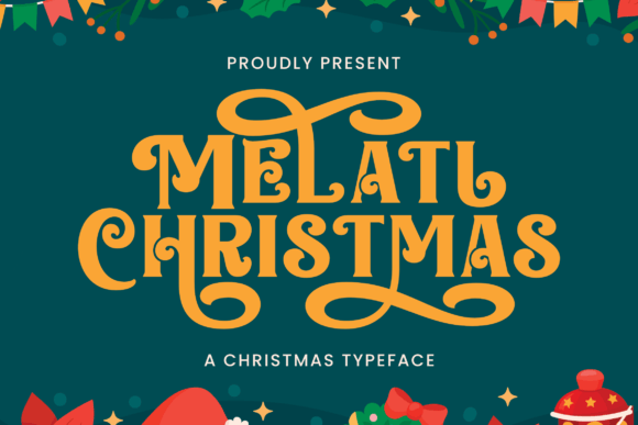 Melati Christmas: A Rustic Serif Font for Warm, Festive Digital Branding