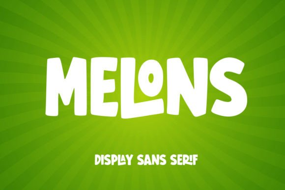 Melons: A Cheerful Display Font for Handmade Charm
