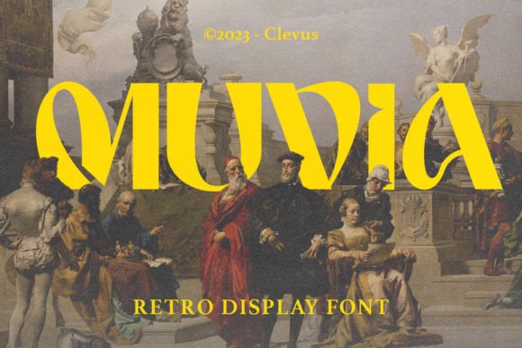 Muvia: A Retro Display Font That Makes Your Headlines Pop