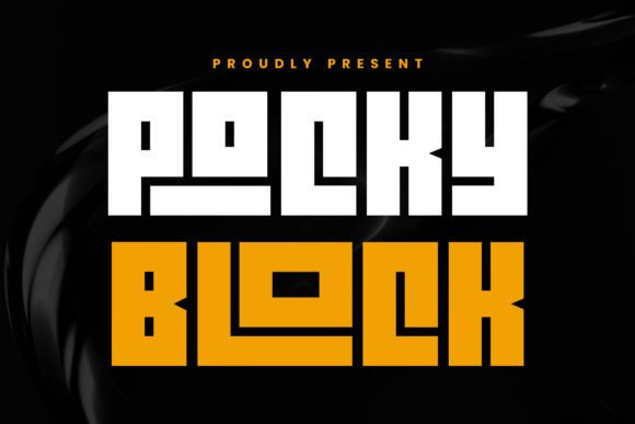 Pocky Block: A Bold Display Font for Small Business Branding