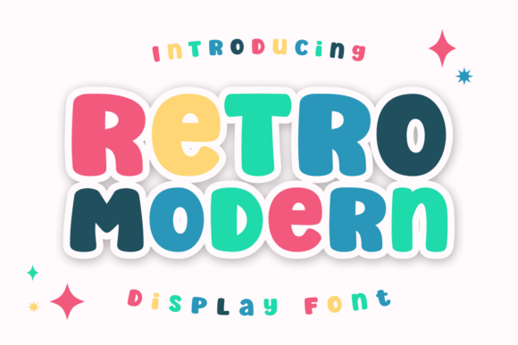 Retro Modern Font: Bold, Playful & Perfect for Small Business Branding