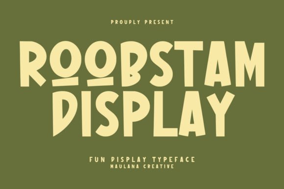 Roobstam: A Friendly Display Font for Digital Brand Moments