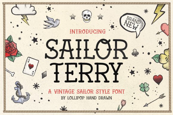 Sailor Terry: A Display Font That Elevates Digital Branding