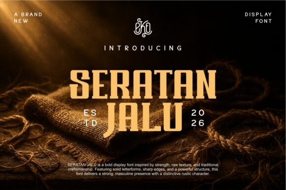 Seratan Jalu: A Display Font with Editorial Gravitas