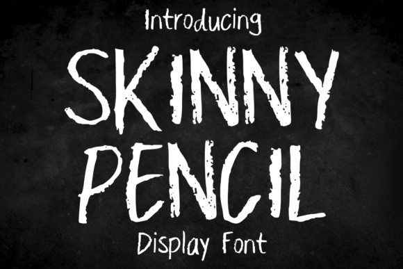 Skinny Pencil: A Handwritten Display Font That Feels Like Real Pencil on Paper