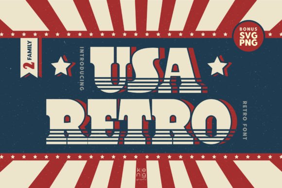 Usa Retro: A Vintage Display Font That Feels Like Home