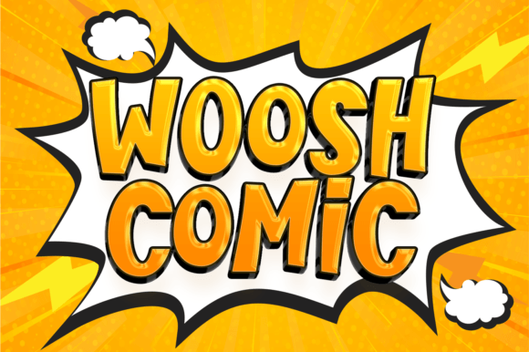 Woosh Comic: A Playful Display Font for Memorable Branding